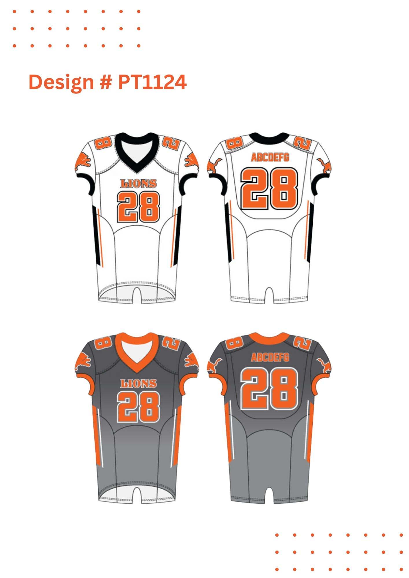 Custom Football Uniform Mockups